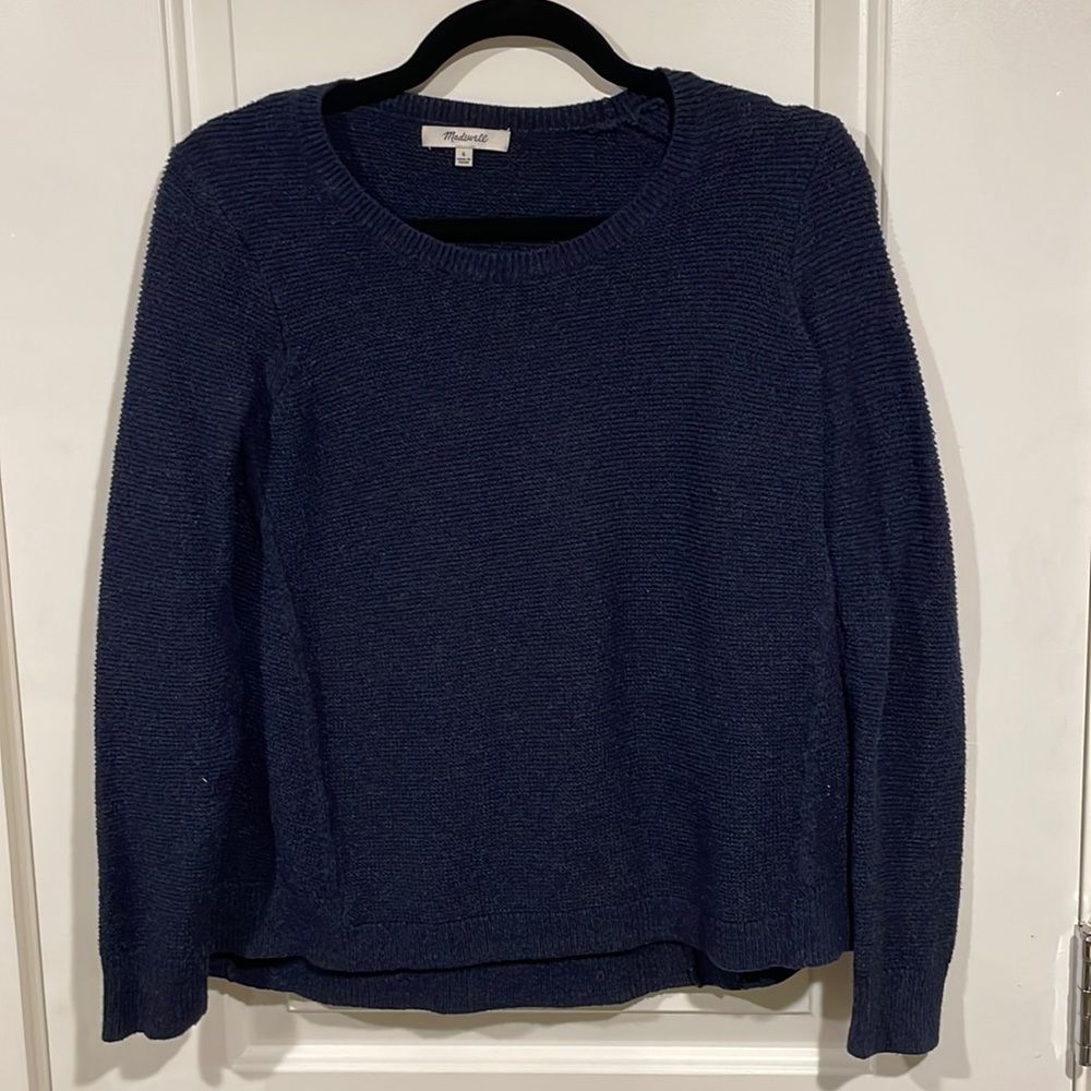 Madewell Blue Sweater, Size S, Good preowned condition